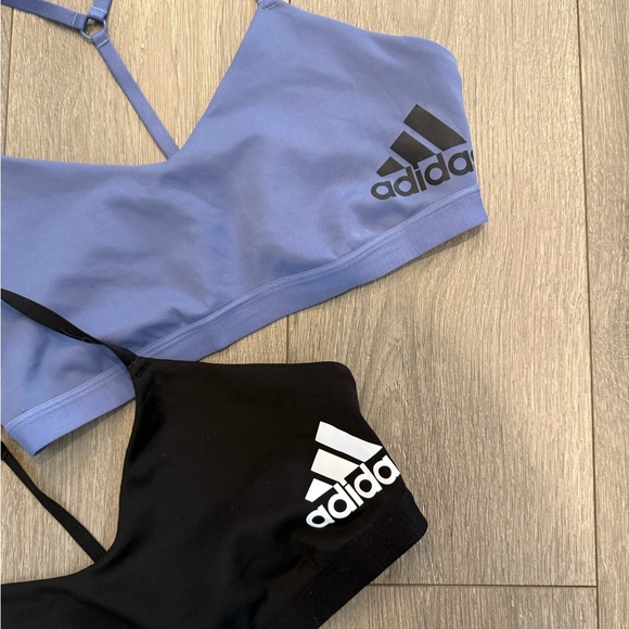 Adidas Women’s L Sports Bras in Purple and Black - Picture 2 of 3